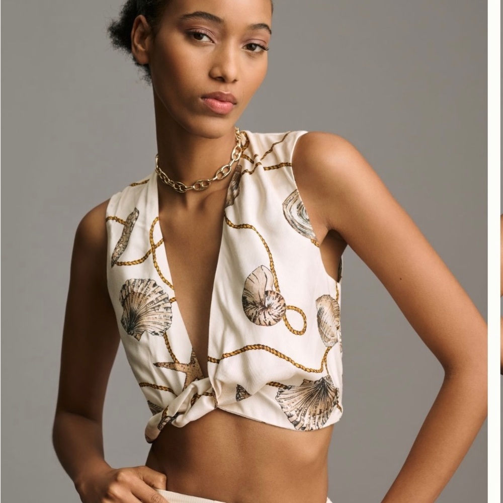 BEC + BRIDGE Bayside Twist Crop Top